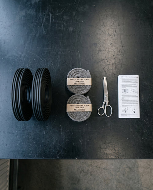 DHS-Dämm 04 · Türzugluft-Set, EPDM-Dichtung · Filzunterleger · 4-teilig, Ansicht 2